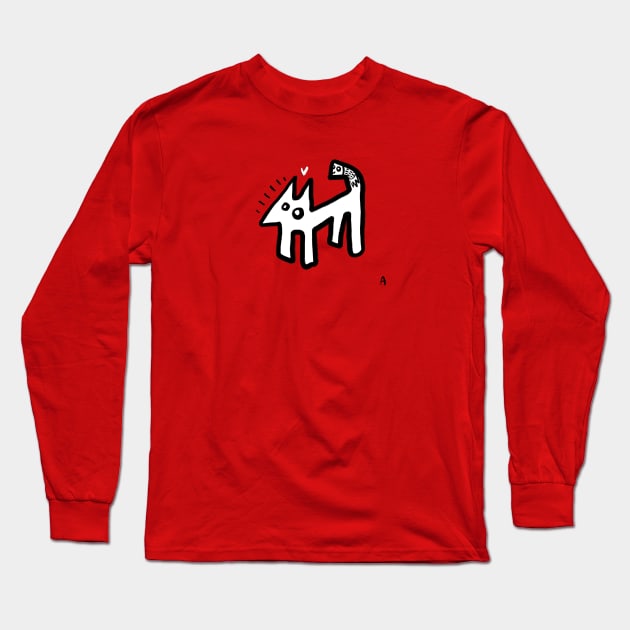 dog Long Sleeve T-Shirt by Angel Rivas